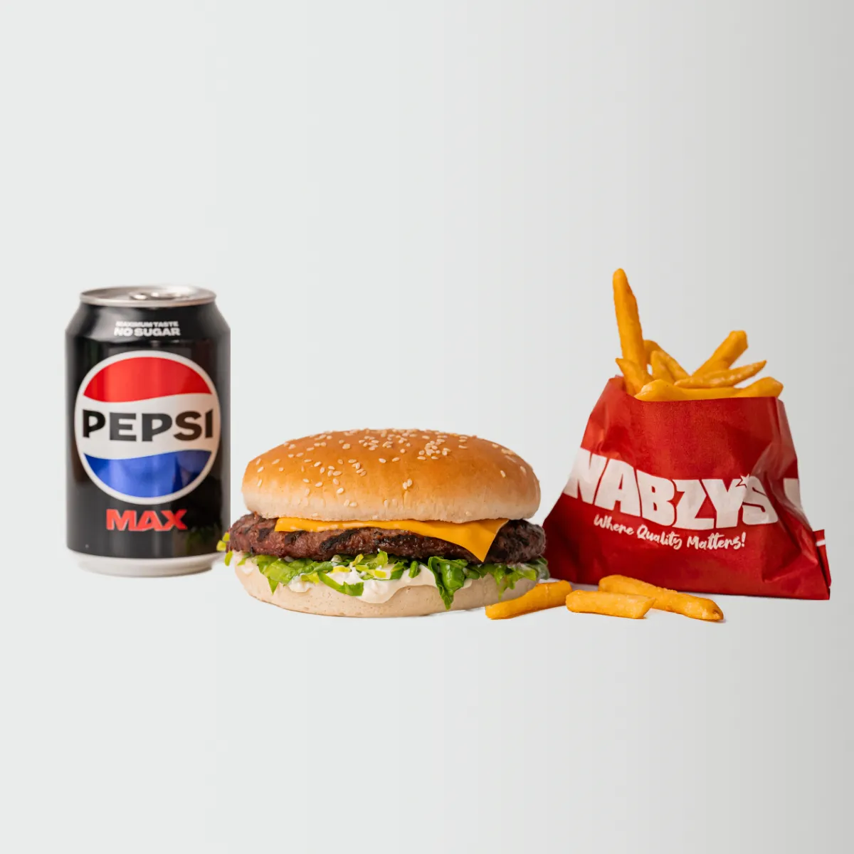 Nabzy Cheese Burger Meal