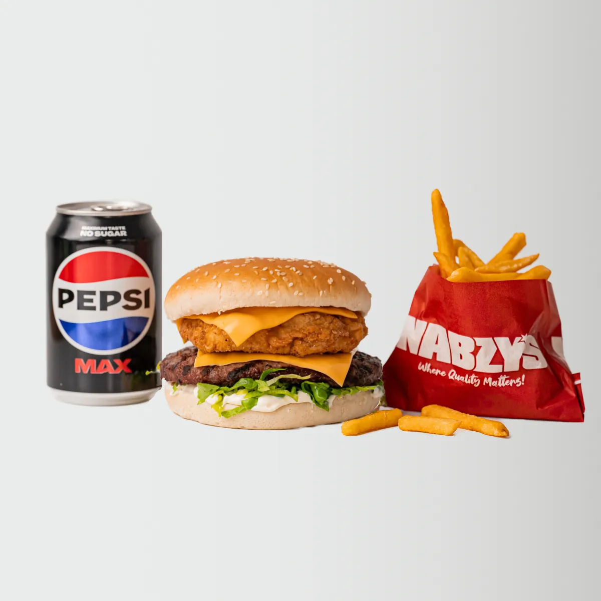 Nabzy Combo Deluxe Burger Meal