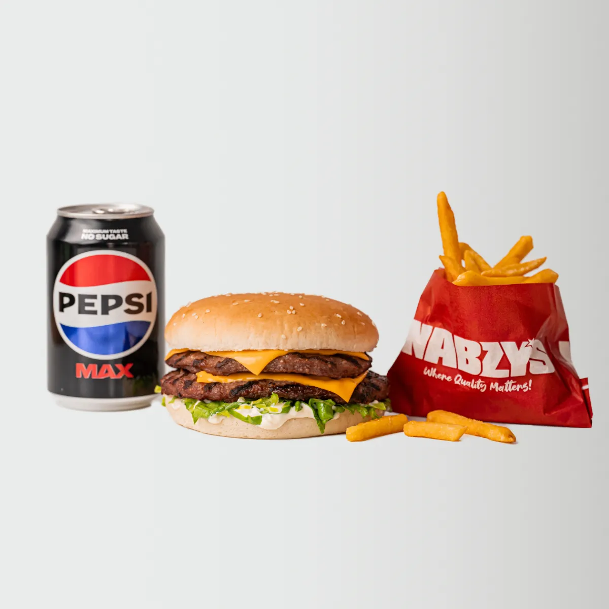 Nabzy Double Burger Meal