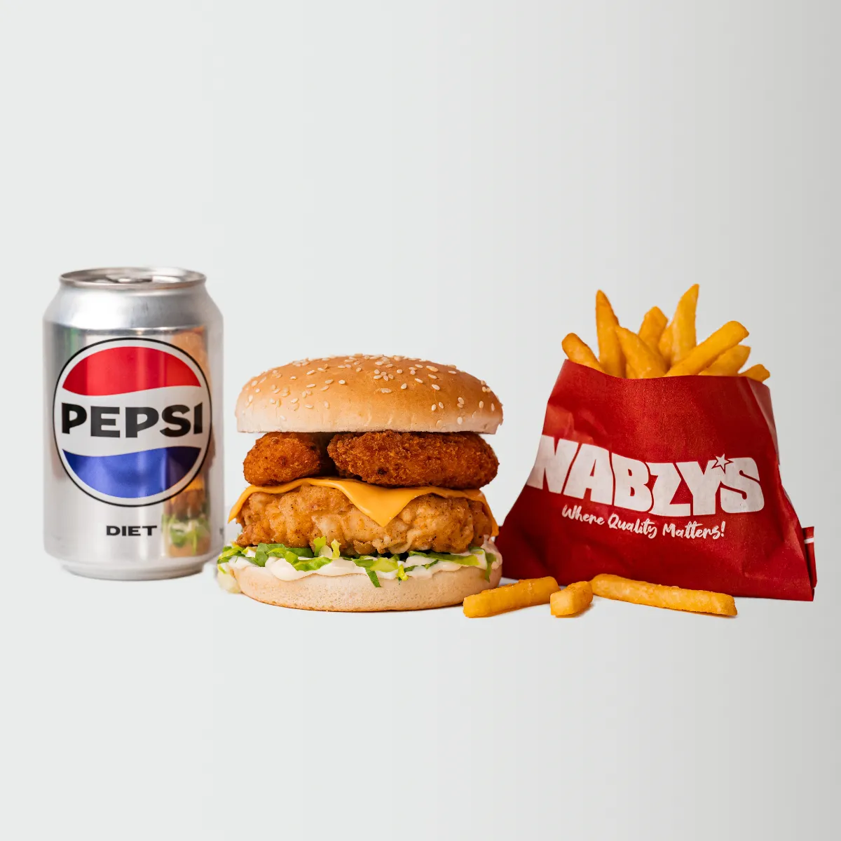 Nabzy Mega Strip Burger Meal